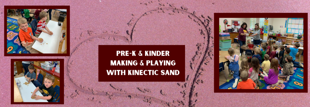 Pre-K & Kinder Making & Playing with Kinectic Sand