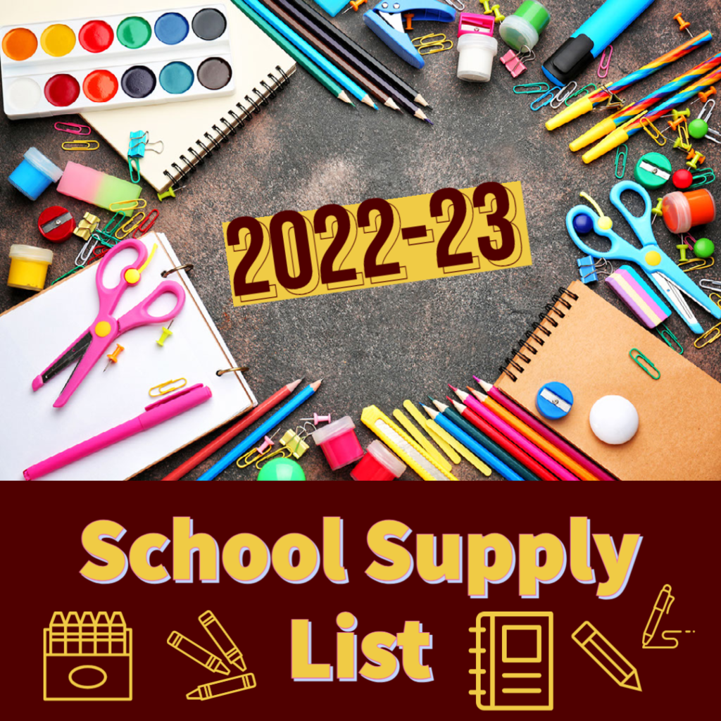 School Supply List 2022-23