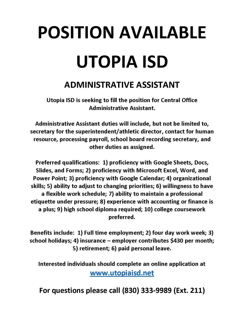 JOB POSTING